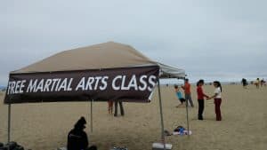 School of Martial Arts on Santa Monica Beach